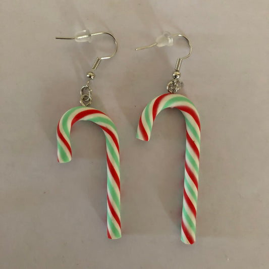 Christmas Candy Cane earrings