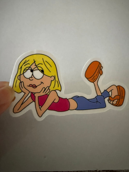 Lizzie McGuire cartoon sticker