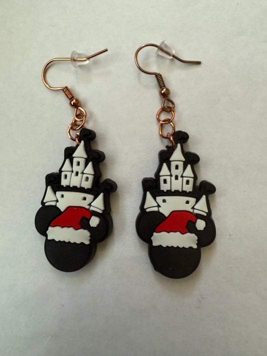Christmas Mickey Mouse earrings