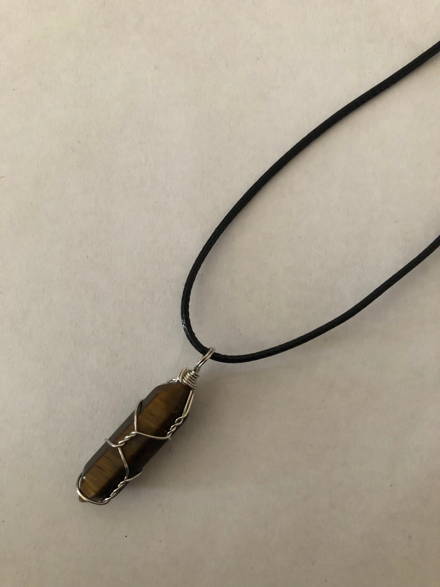 Crystal healing necklace