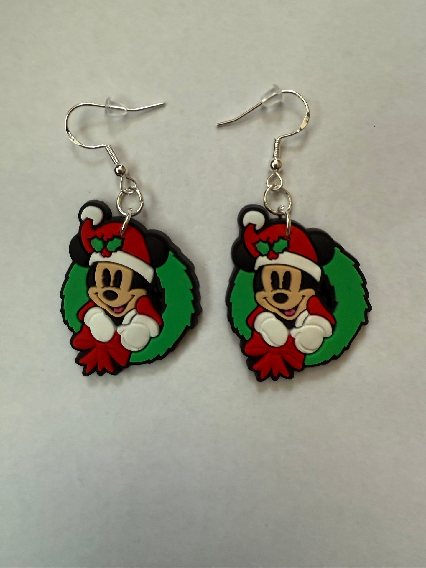 Christmas Minnie Mouse earrings