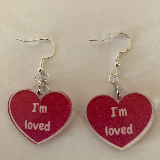 Valentine’s Day I’m loved earrings