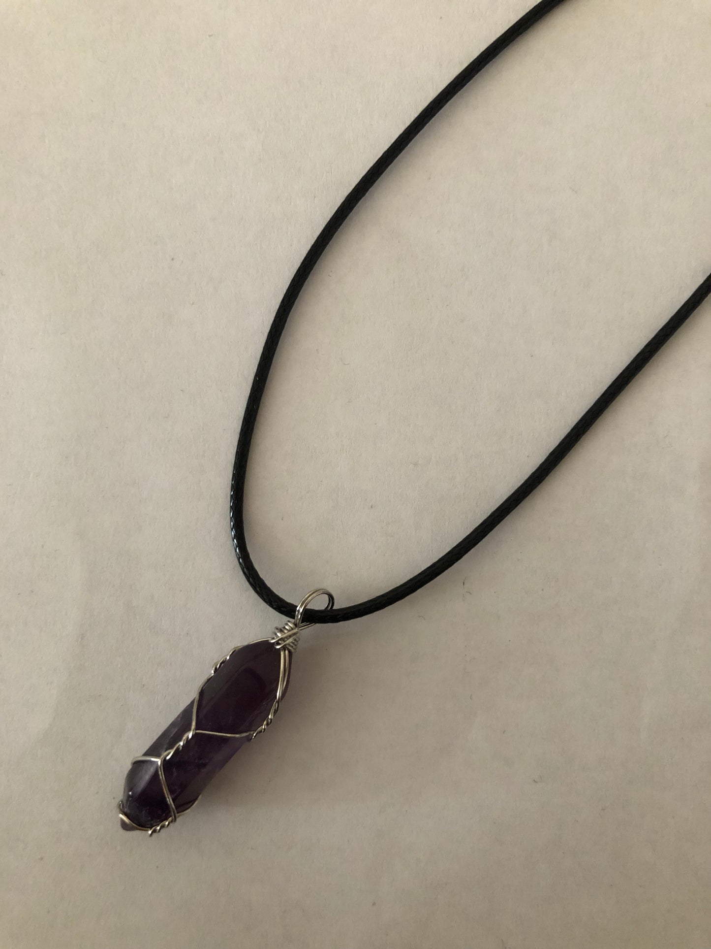 Crystal healing necklace