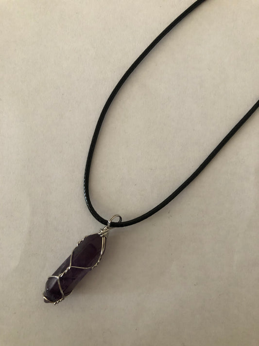 Crystal healing necklace