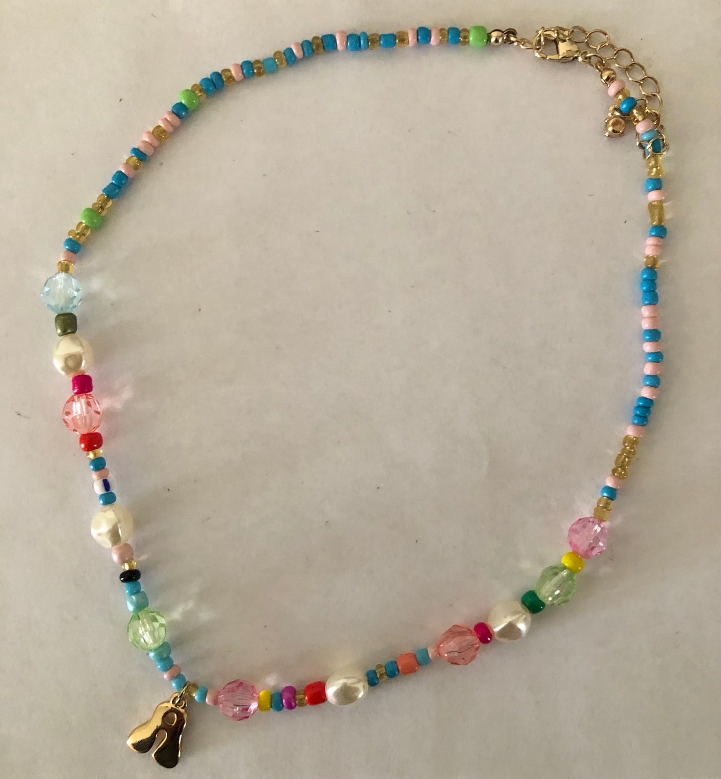 Necklace choker with “A” initial