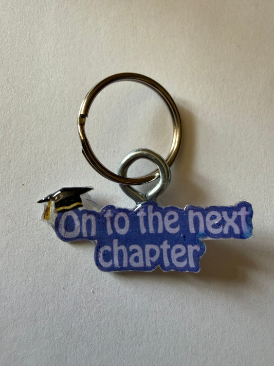 On to the next chapter keychain