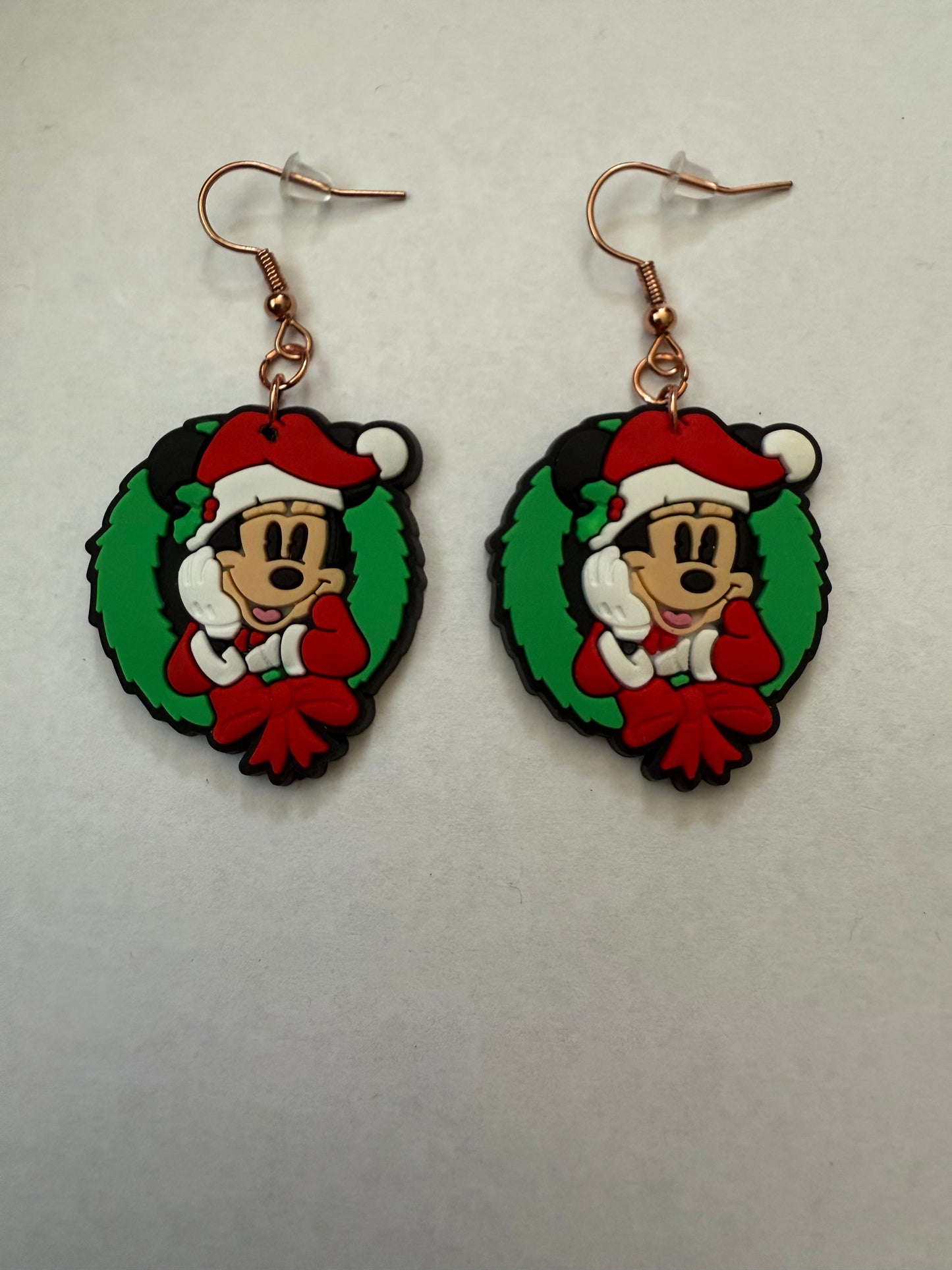 Christmas Minnie Mouse earrings