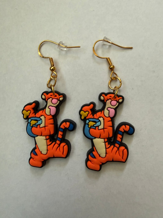 Winnie the Pooh Tigger earrings