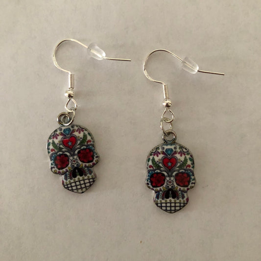 Día De Muertos Skull Calavera Earrings