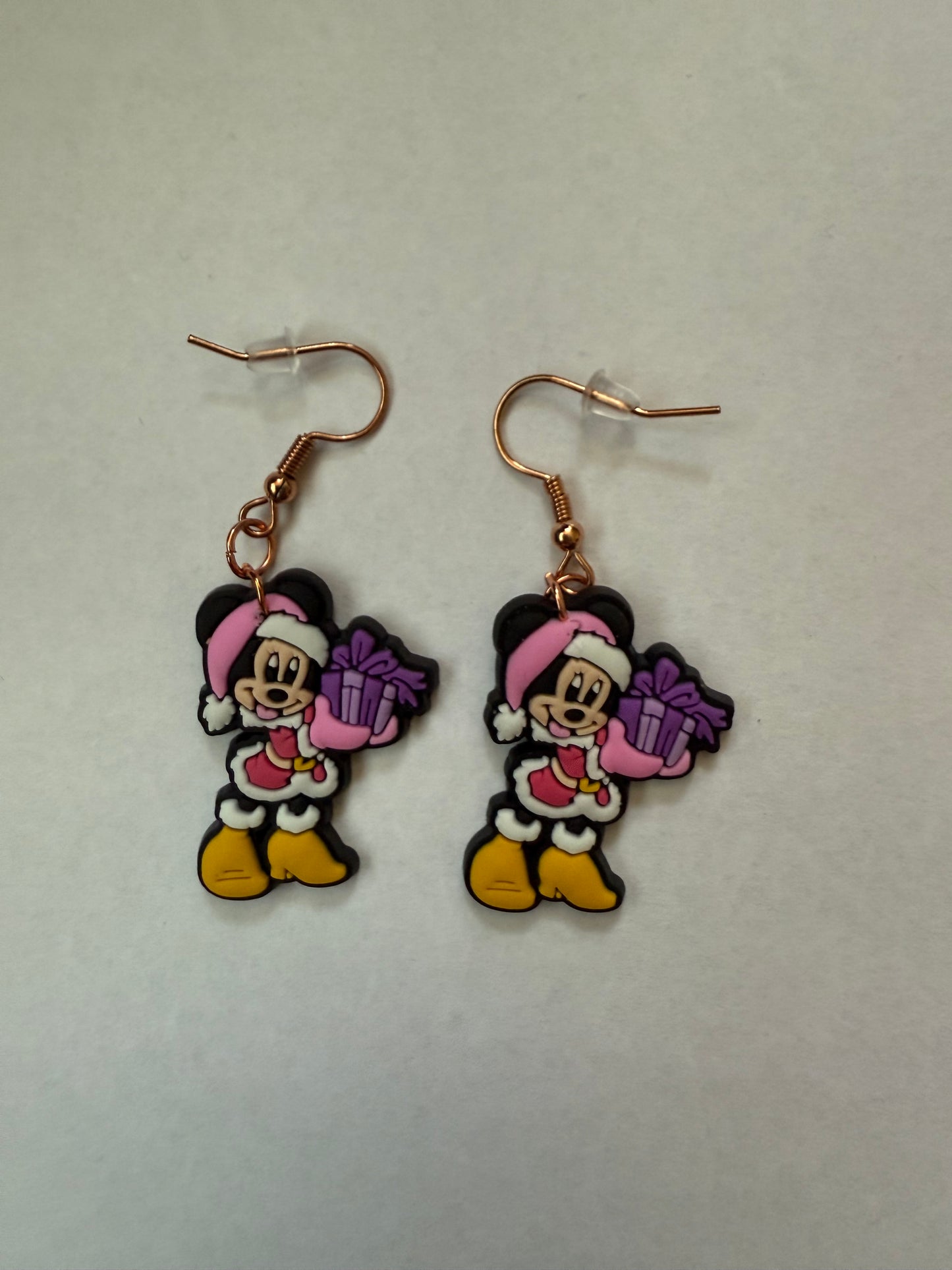 Christmas Minnie Mouse earrings