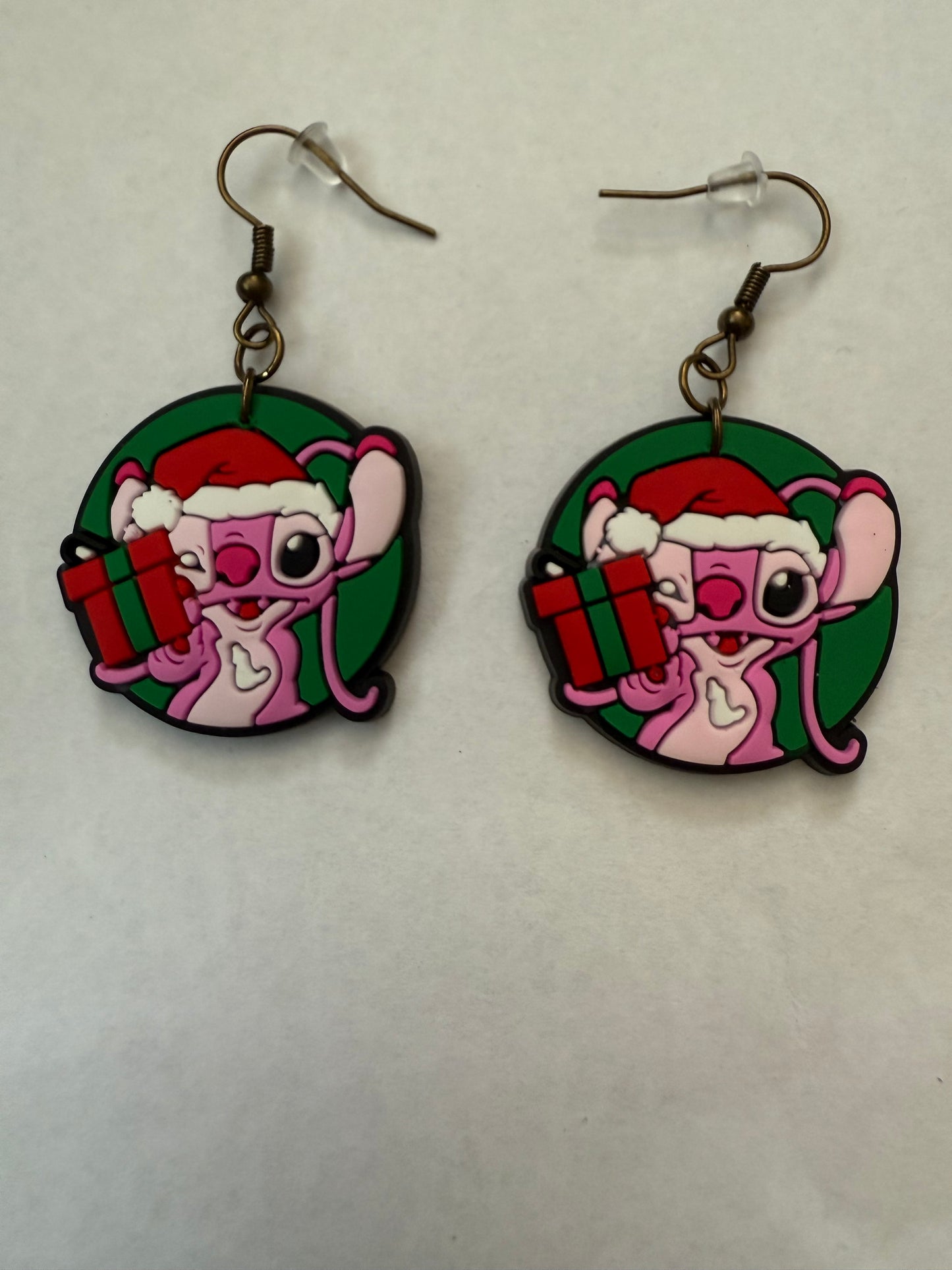 Christmas Stitch Angel earrings