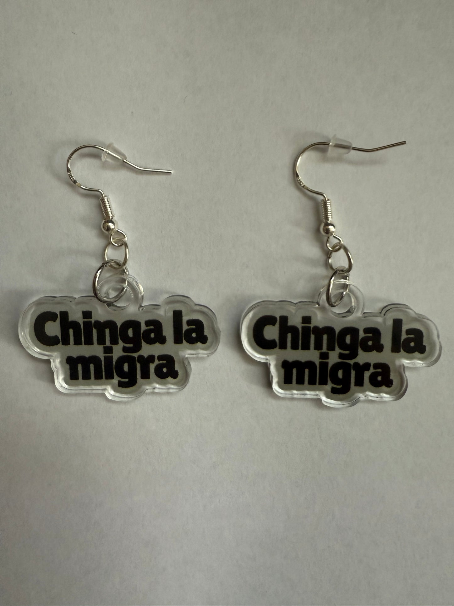 Chinga la migra earrings