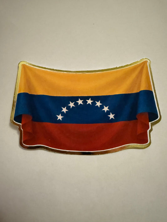 Venezuela Flag Cut Out Graduation Leis Topper