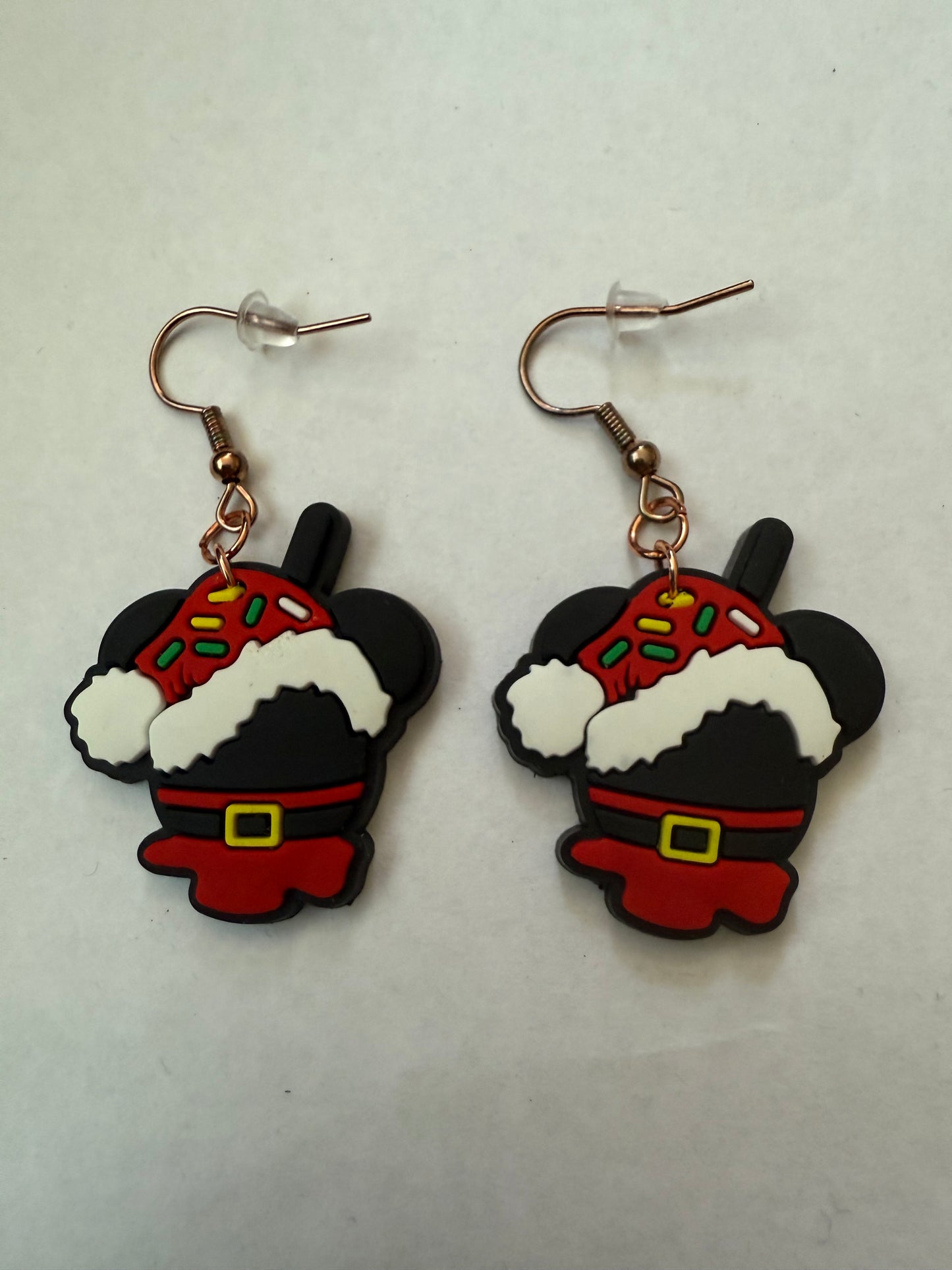 Christmas Mickey Mouse earrings