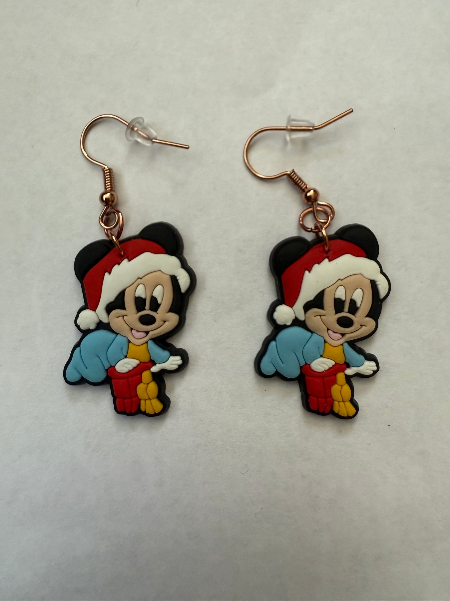 Christmas Mickey Mouse earrings