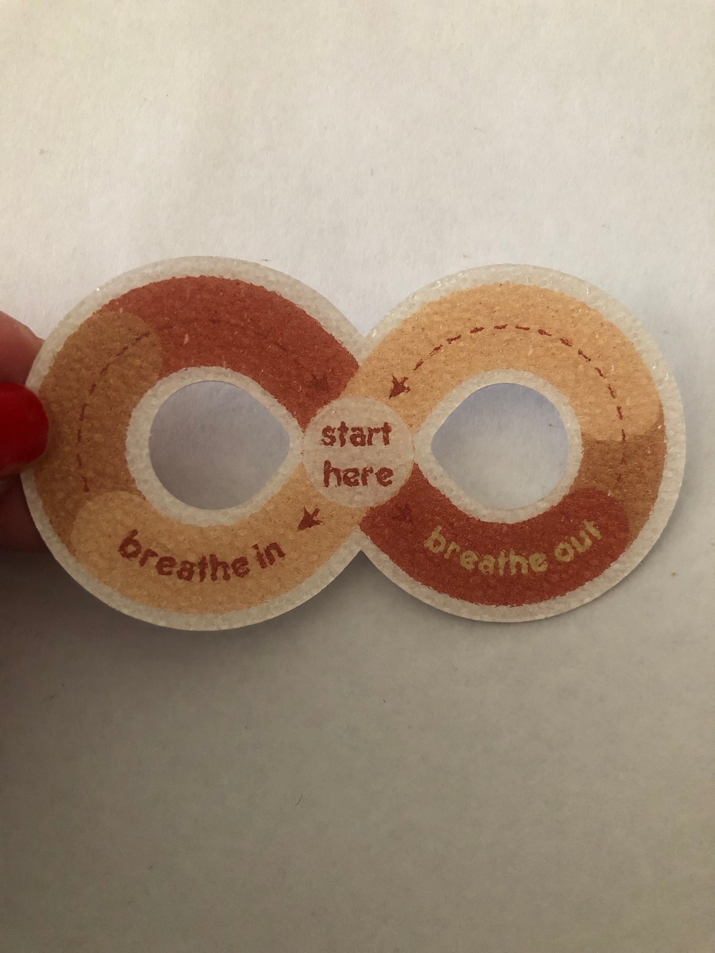 Sensory sticker for anxiety relief