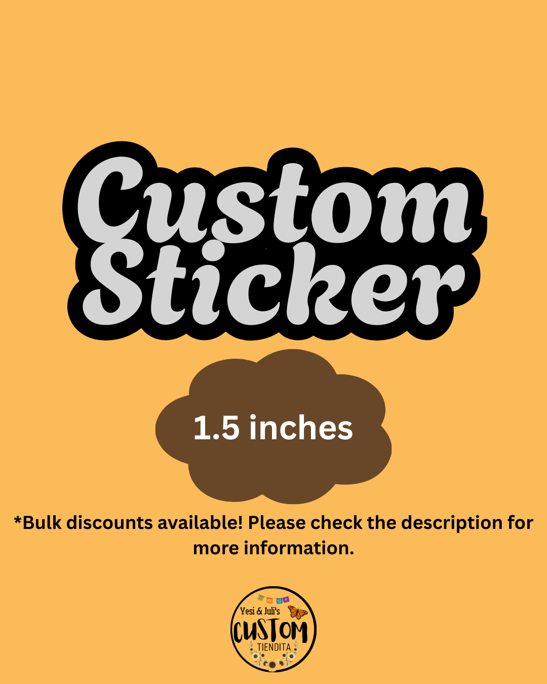 Custom Vinyl Stickers – 1.5 Inches
