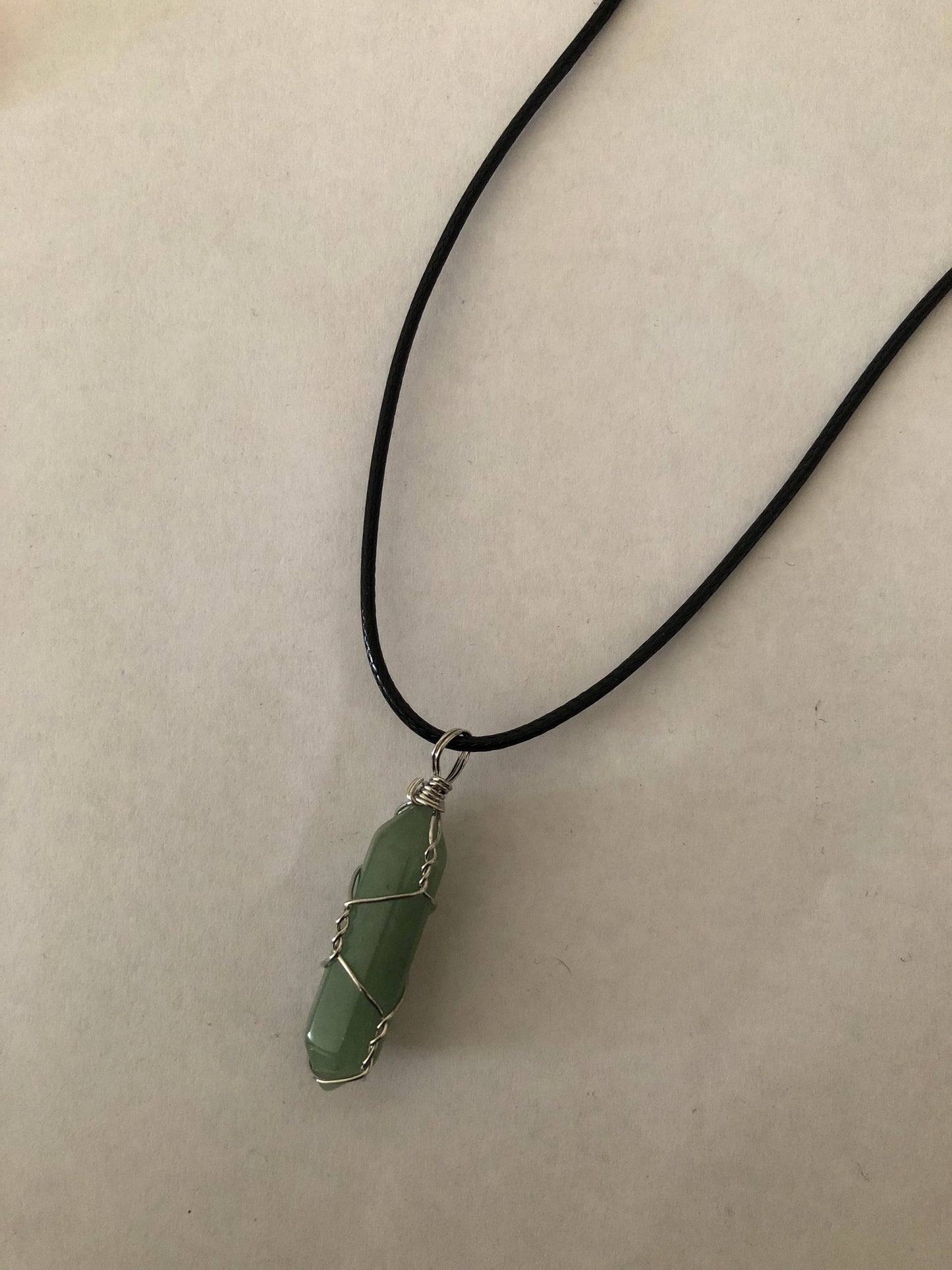 Crystal healing necklace