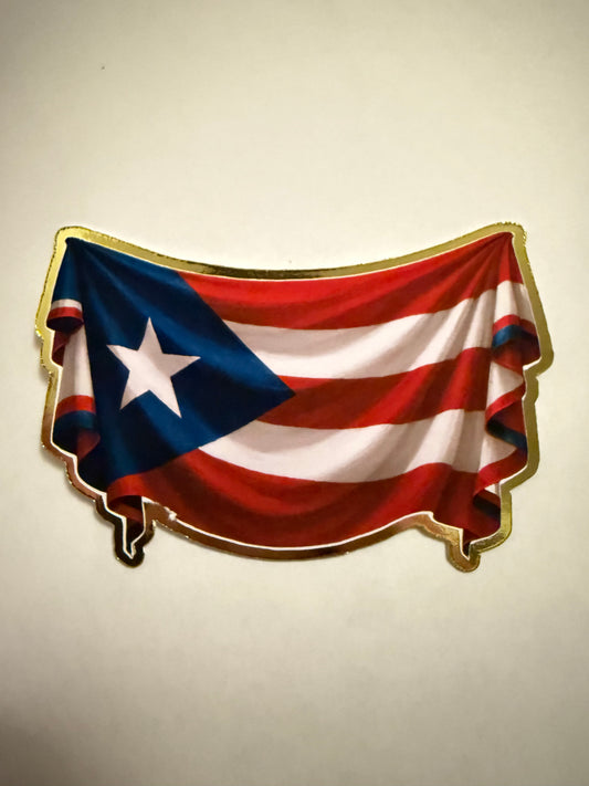 Puerto Rico Flag Cut Out Graduation Leis Topper