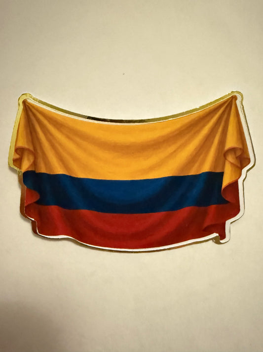 Colombia Flag Cut Out Graduation Leis Topper