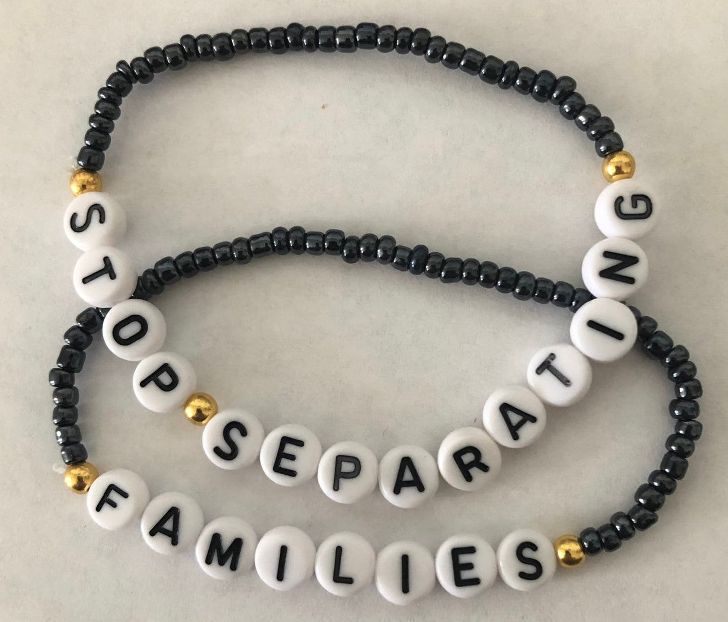 Stop separating families bracelets