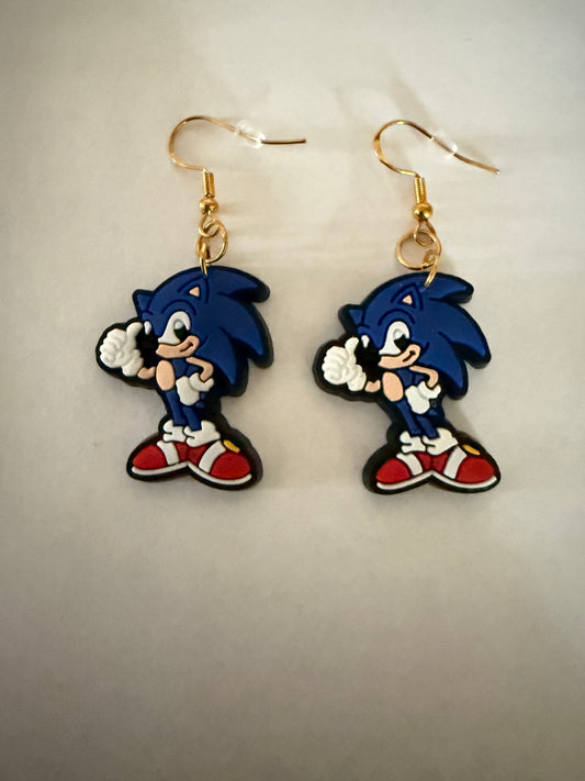 Sonic the Hedgehog earrings