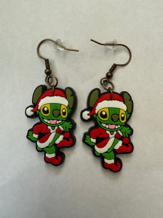 Christmas Stitch earrings