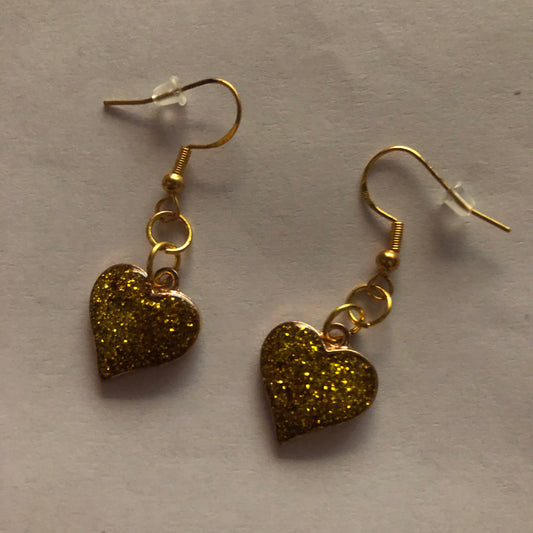 Valentine’s Day heart-shaped earrings