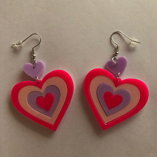 Valentines Day Heart y2k earrings