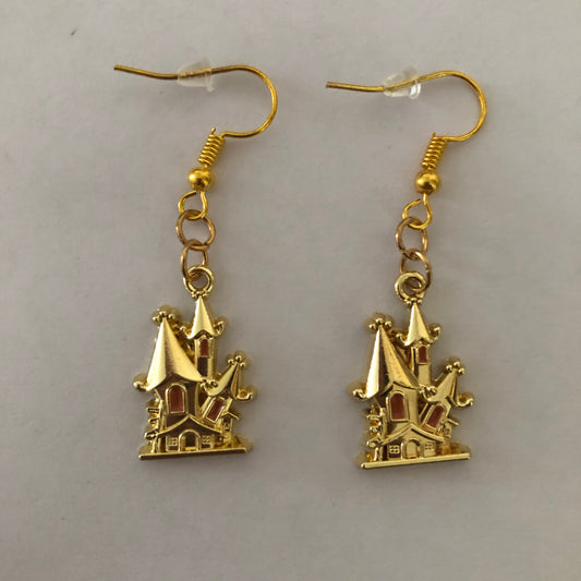 Halloween Spooky Haunted House Earrings