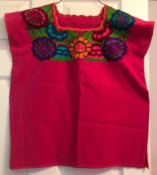 Mexican embroidered shirt Blusa bordada mexicana